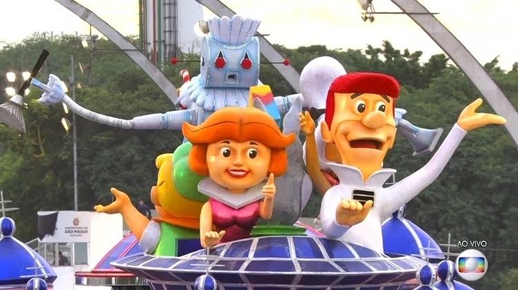 Carro da Rosas de Ouro homenageia os Jetsons - Reprodução/TV Globo - Reprodução/TV Globo