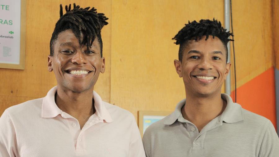 Arthur Igor Cruz Lima (esquerda) e Igor Leonardo (direita) são os sócio-fundadores da empresa Afro Saúde,  - Divulgação