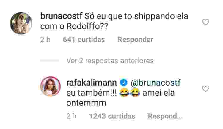 BBB 21: Rafa Kalimann afirmou 