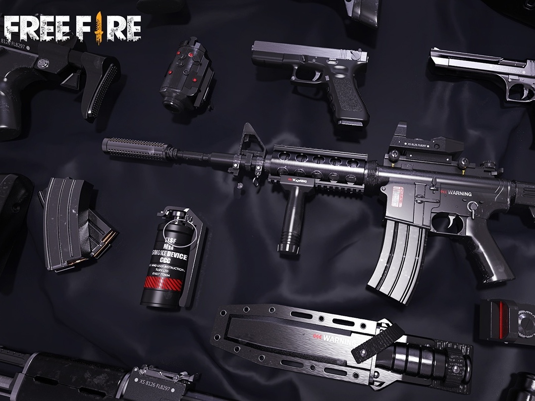 Free Fire - Melhores rifles, SMGs, espingardas, fuzil de precisão