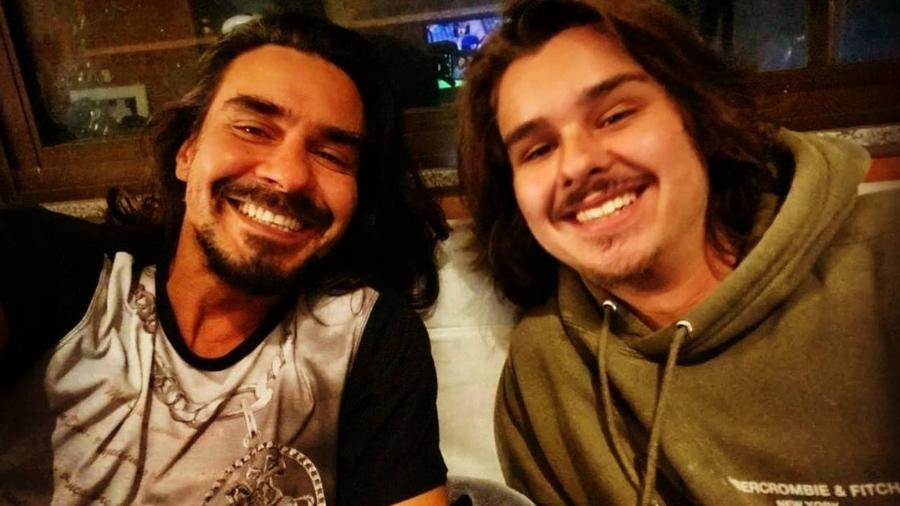 André Gonçalves e o filho, Pedro Rios - Reprodução/Instagram