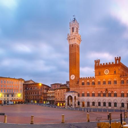 A Piazza del Campo, em Siena: Praça costuma lotar em dias de Palio, a famosa corrida de cavalos da região - Getty Images/iStockphoto