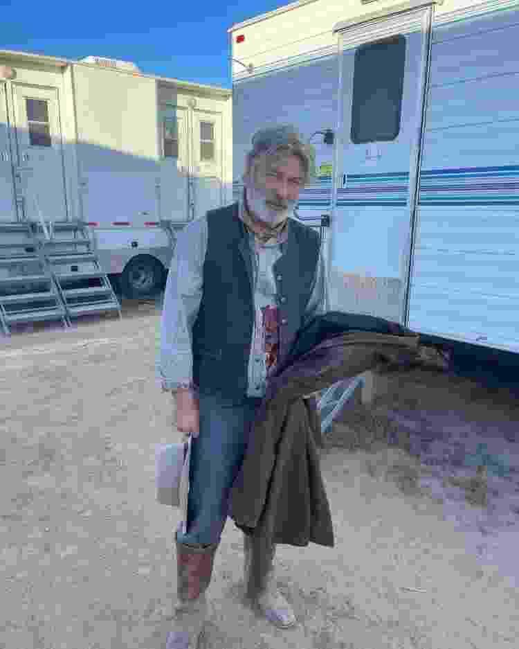 Alec Baldwin no set de 