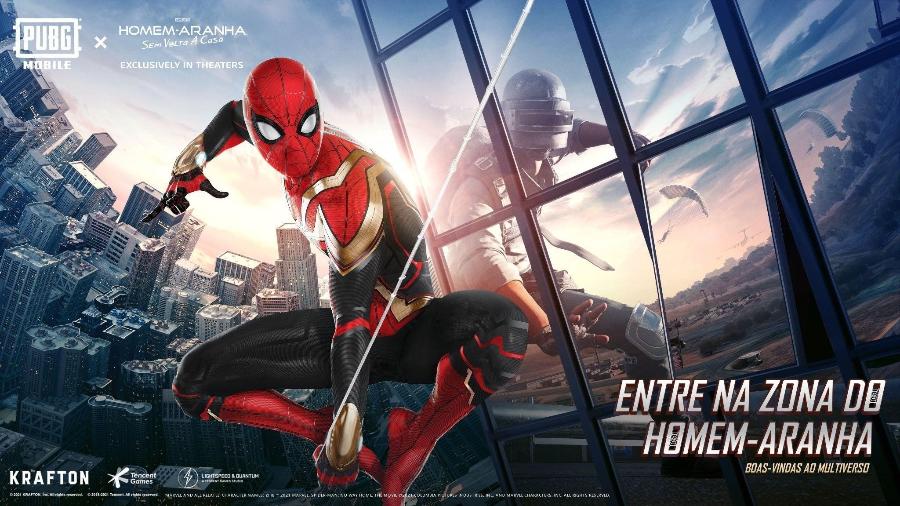 PUBG Mobile terá skin de Homem-Aranha: Sem Volta para Casa