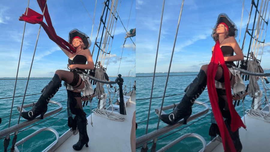 Sydney Sweeney em fantasia de pirata - Reprodução/Instagram