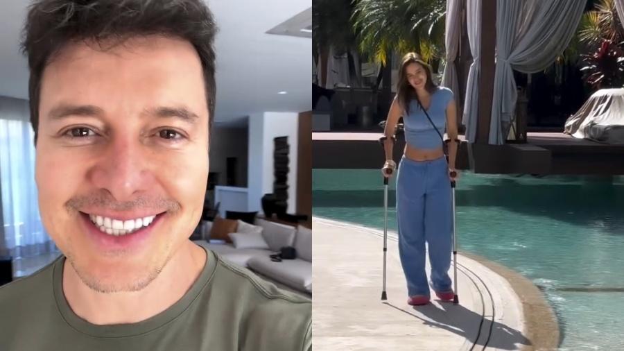 Rodrigo Faro filma Vera Viel tomando sol e fala sobre nova fase de tratamento - Reprodução/Instagram
