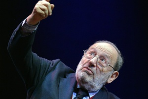 Umberto Eco durante um festival literário na cidade de Roma, Itália, em março de 2015 - Xinhua/Rex Shutterstock/ZUMAPRESS
