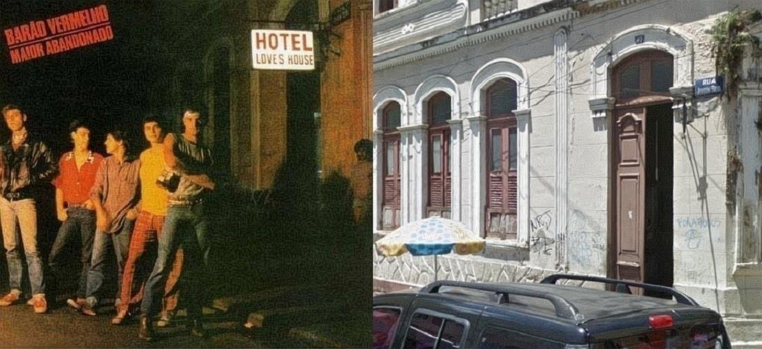 Antes e depois das capas de discos nacionais - Reprodução/Google Street View