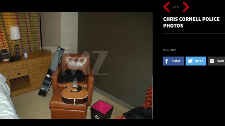 Polícia revela imagens do quarto onde Chris Cornell se suicidou - Reprodução/TMZ - Reprodução/TMZ