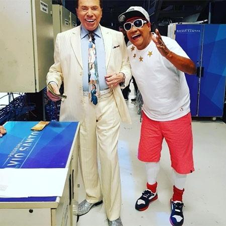 Liminha posta foto com Silvio Santos com look despojado - Reprodução/Instagram