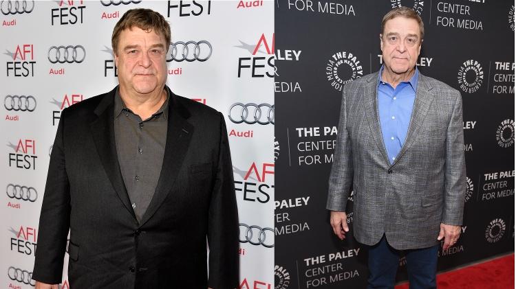 John Goodman em foto de 2013 (esq.) e em retrato de 2018 - Frazer Harrison e Dimitrios Kambouris/Getty Images - Frazer Harrison e Dimitrios Kambouris/Getty Images