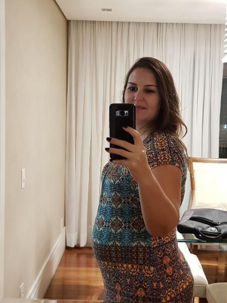 Na 27ª semana de gravidez, Fabiana Mariz Moreira, 41, foi diagnosticada com colestase gravídica - Arquivo Pessoal