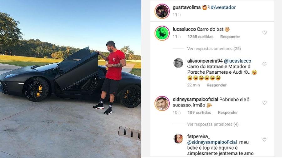 Gusttavo Lima  exibe carrão no Instagram e famosos comentam - Reprodução/Instagram