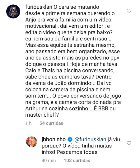 BBB 21: Boninho responde comentários de internautas sobre Caio - Reprodução/Globoplay - Reprodução/Globoplay