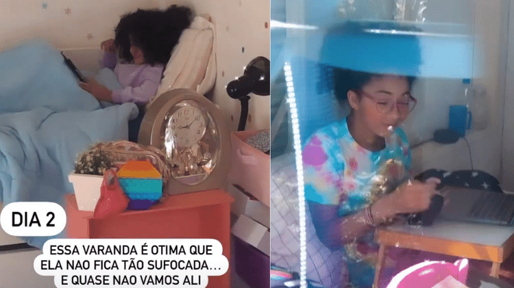 Samara Felippo mostrou as filhas, que testaram positivo pra covid-19, quarentenadas - Reprodução/Instagram - Reprodução/Instagram