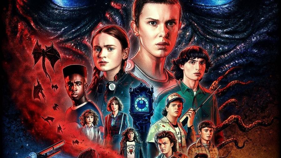 Novo pôster da quarta temporada de "Stranger Things", que estreia em 27 de maio de 2022 - Divulgação