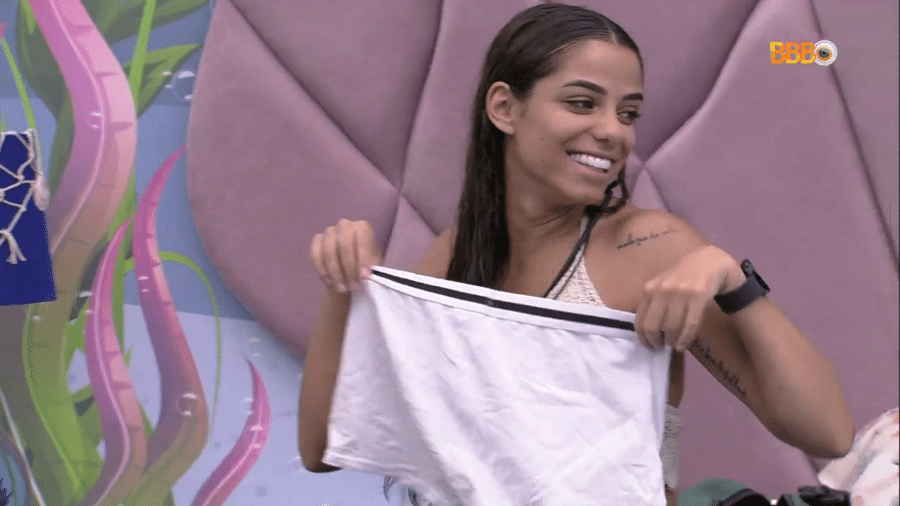 BBB 23: Key Alves ganhou cueca de Gustavo - Reprodução/Globoplay