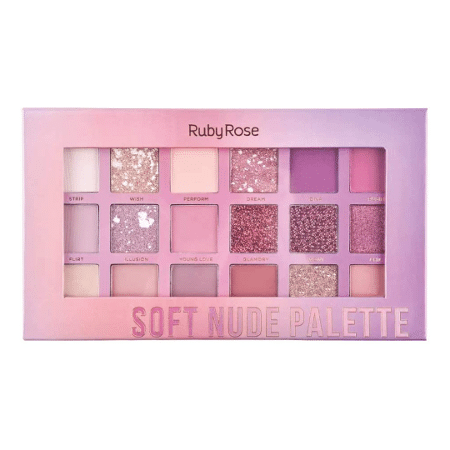 Paleta de sombra Soft Nude, da Ruby Rose - Divulgação - Divulgação