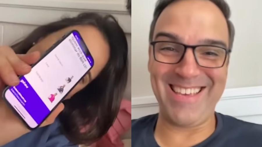 BBB 23: Tadeu Schmidt mostra a esposa, Ana Cristina, votando no Paredão de hoje - Reprodução/Instagram