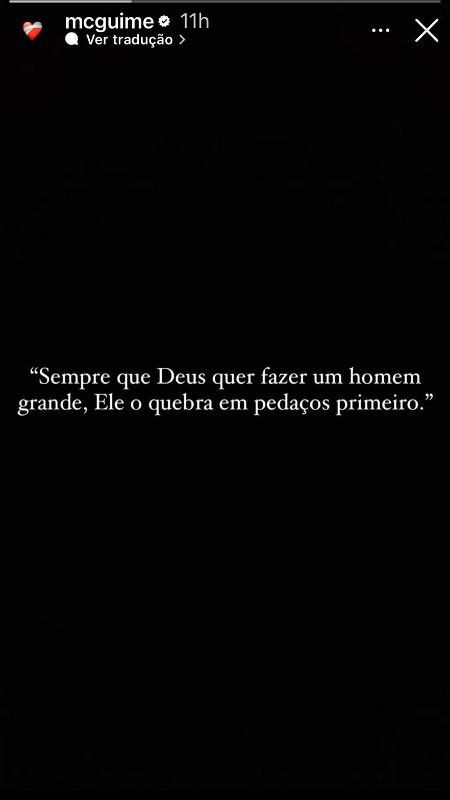 BBB 23: MC Guimê reflete após polêmica envolvendo importunação sexual  - Reprodução/Instagram - Reprodução/Instagram