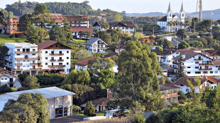 O município de Treze Tílias, em Santa Catarina