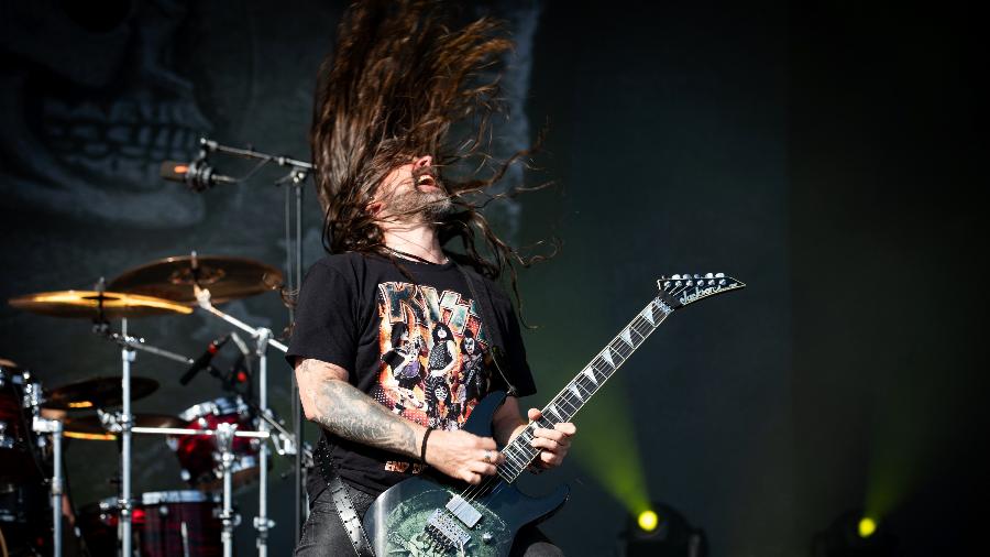 Andreas Kisser, do Sepultura, que diz que a despedida da banda é um momento de alegria - Elsie Roymans/Getty Images