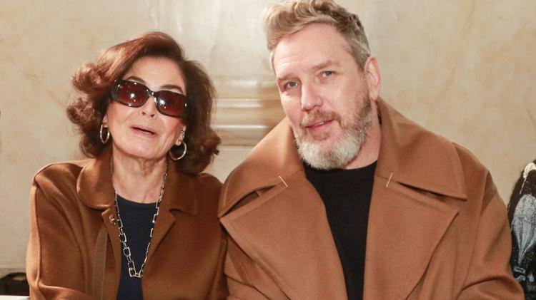 Glória Kalil e Alexandre Herchcovitch acompanharam desfile de Sasha Meneghel Glória Kalil e Alexandre Herchcovitch acompanharam desfile de Sasha Meneghel