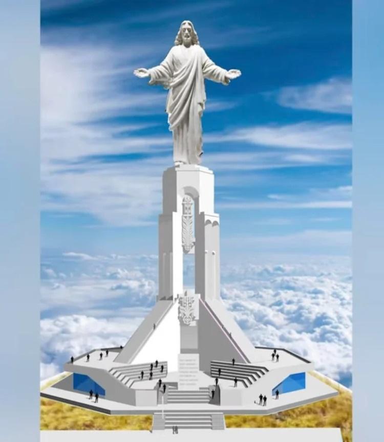 Projeto da estátua de Jesus Cristo, em Yerevan, Armênia