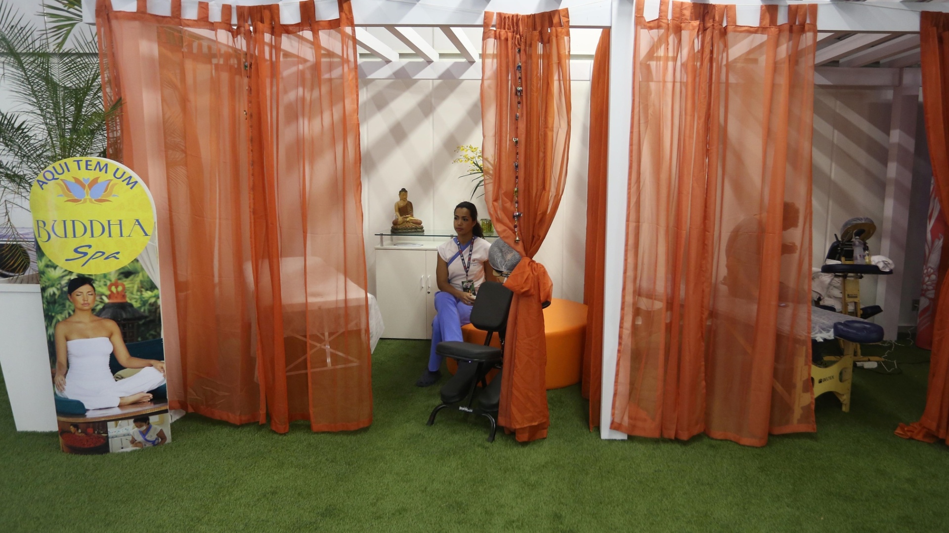 O espaço conta também com massagistas à disposição dos artistas - Marco Teixeira/UOL