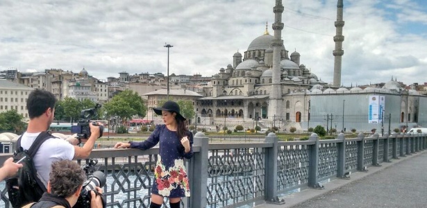 Li Martins gravou clipe em Istambul, na Turquia - Cláudia Zerbinato/Divulgação/Band - Cláudia Zerbinato/Divulgação/Band