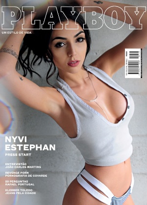 Capa da Playboy de Nyvi Estephan eleita pelo público - Reprodução