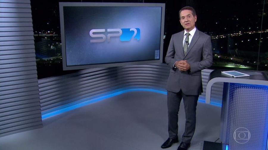 Carlos Tramontina apresenta o "SPTV 2ª Edição", telejornal local da Globo - Reprodução/TV Globo