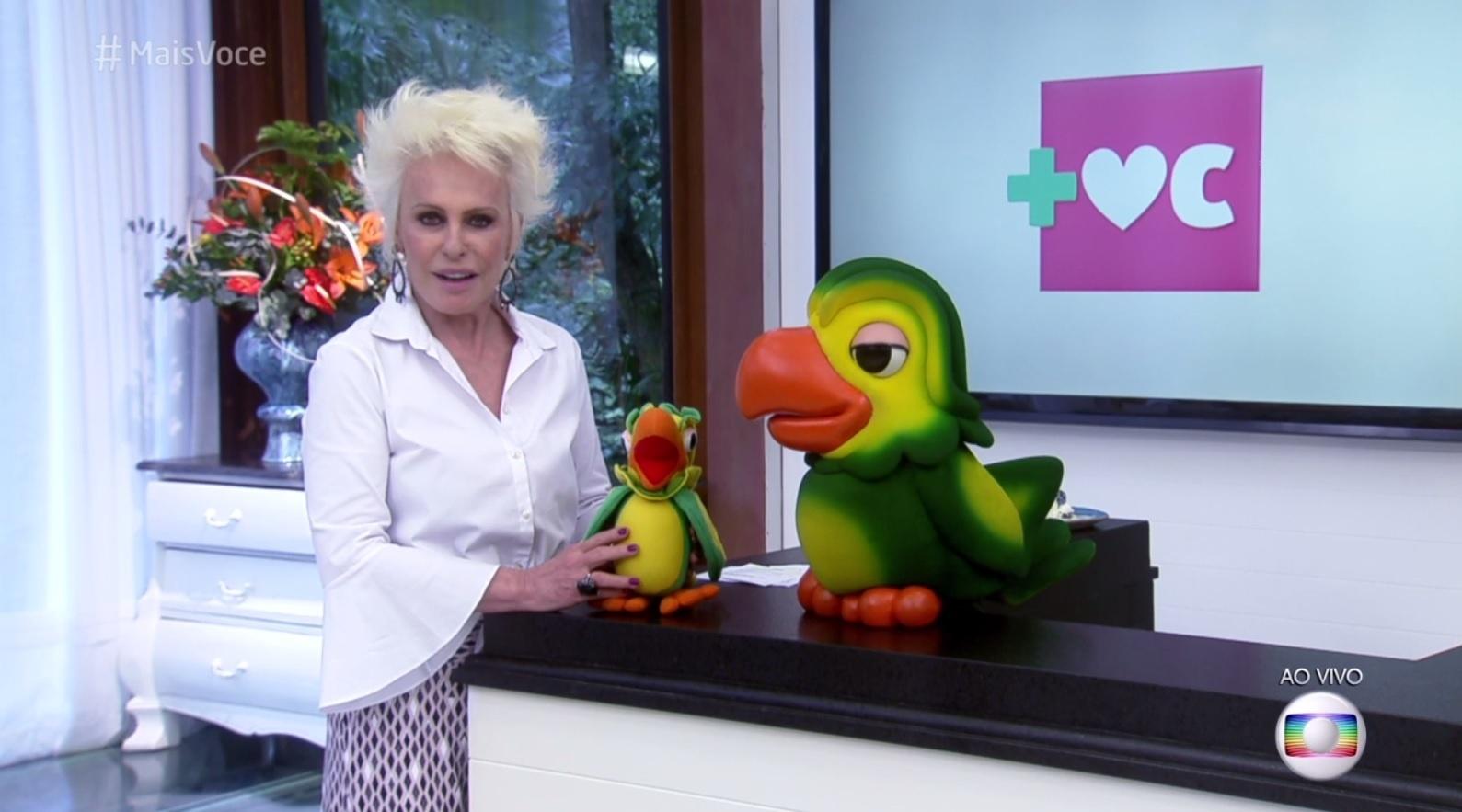 Ana Maria Braga com Louro José - Reprodução/TV Globo