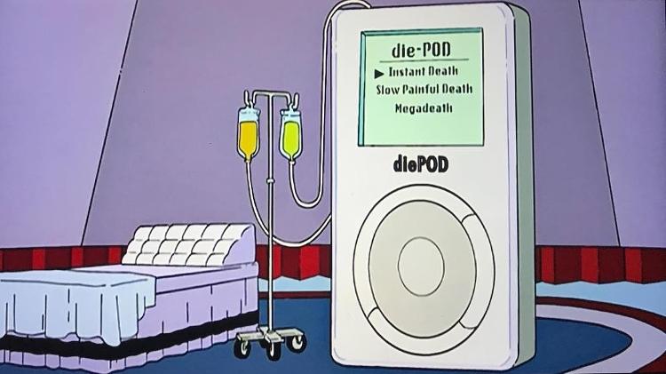 diePod, máquina de suicídio assistido apresentada em "Os Simpsons" - Reprodução - Reprodução