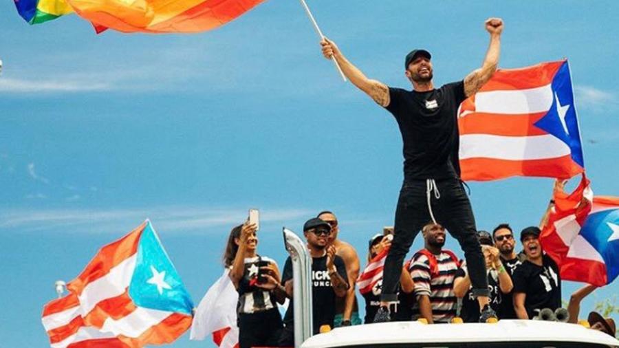 Alvo de ofensas homofóbicas em mensagens reveladas, Ricky Martin liderou protestos que derrubaram governador de Porto Rico - Reprodução/Instagram