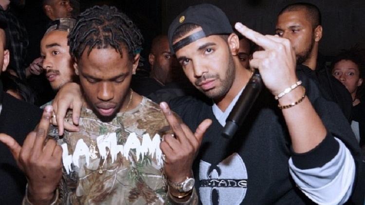 Travis Scott e Drake - Johnny Nunez/Getty Images - Johnny Nunez/Getty Images
