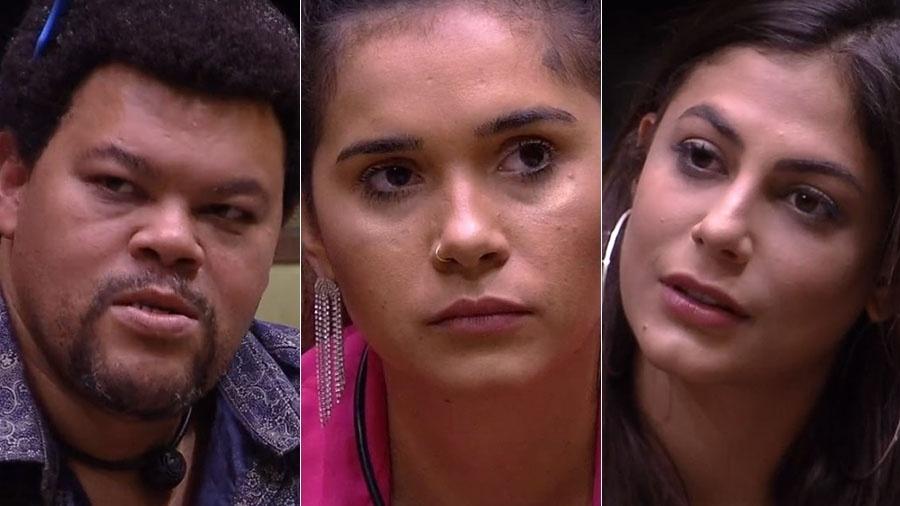 Babu, Gizelly e Mari estão no paredão - Reprodução/TV Globo