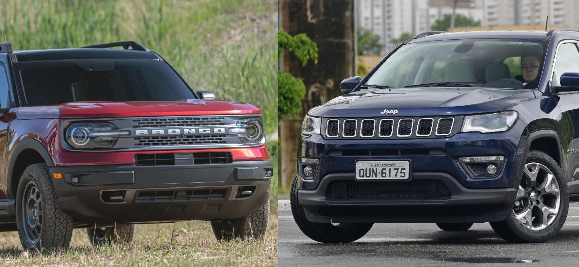 Duelo do futuro: Ford Bronco e Jeep Compass vão se enfrentar em 2021 - Arte/UOL