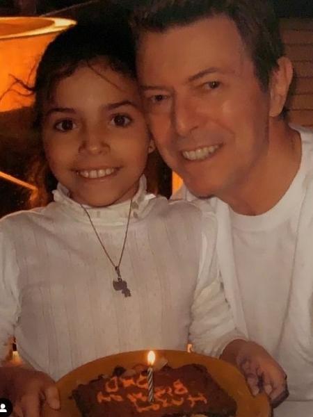 David Bowie e a filha, Alexandria Zahra Jones - Reprodução/Instagram