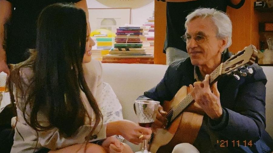 Juliette e Caetano Veloso cantaram juntos na noite de ontem - Reprodução/Instagram
