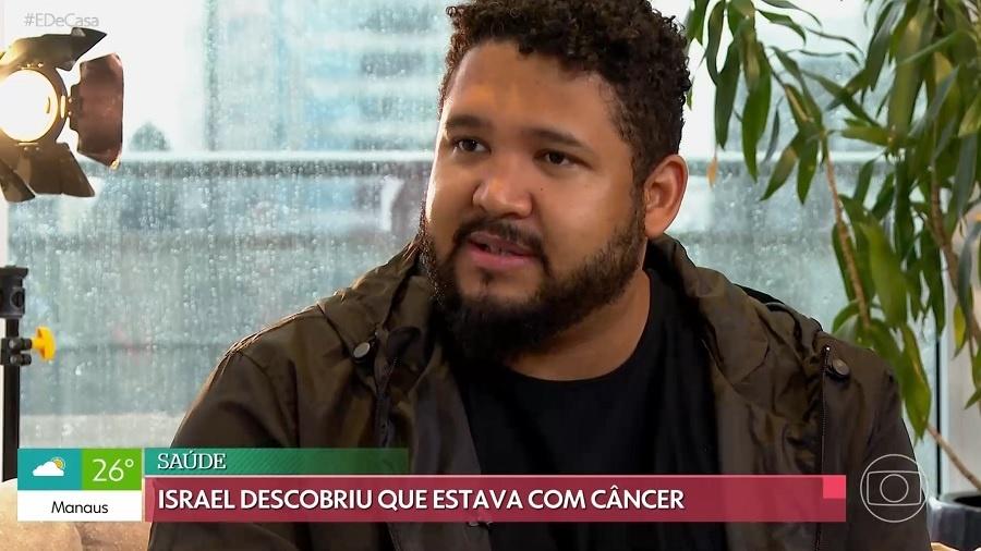 Israel Salazar falou sobre tratamento de câncer no quadro "Promessas", do "É de Casa" - Reprodução/ TV Globo