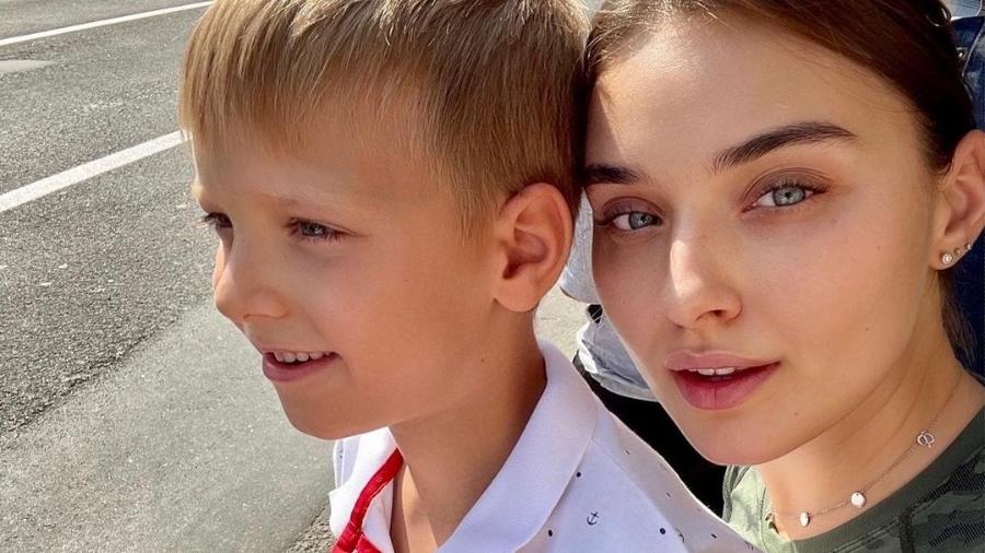 Veronika Didusenko conseguiu sair da Ucrânia com o filho no início da invasão russa - Reprodução/Instagram