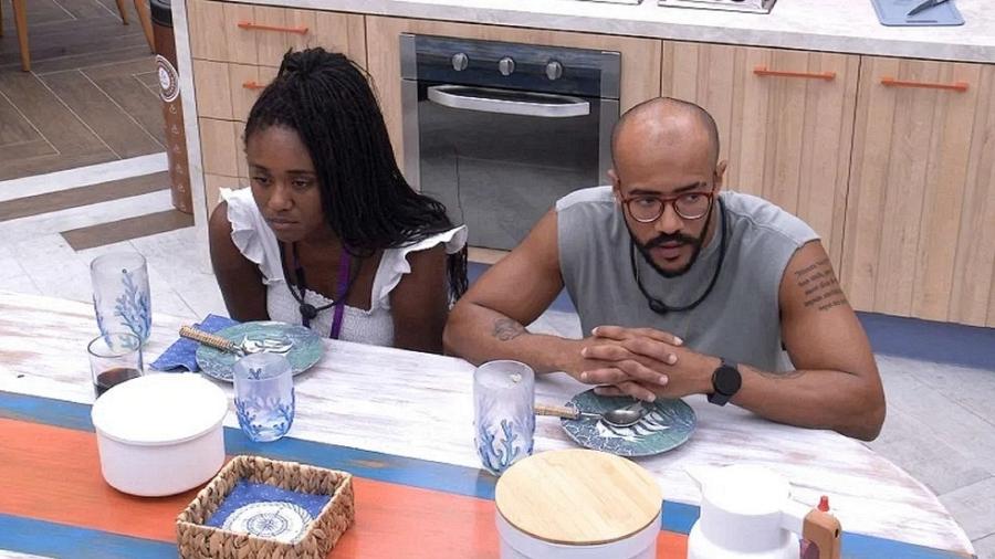 BBB 23: Sarah Aline e Ricardo conversam na cozinha - Reprodução/Globo