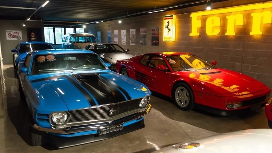 Coleção de Eduardo Pellini vai além dos Mustangs e Ferraris que guarda em Porto Alegre (RS)