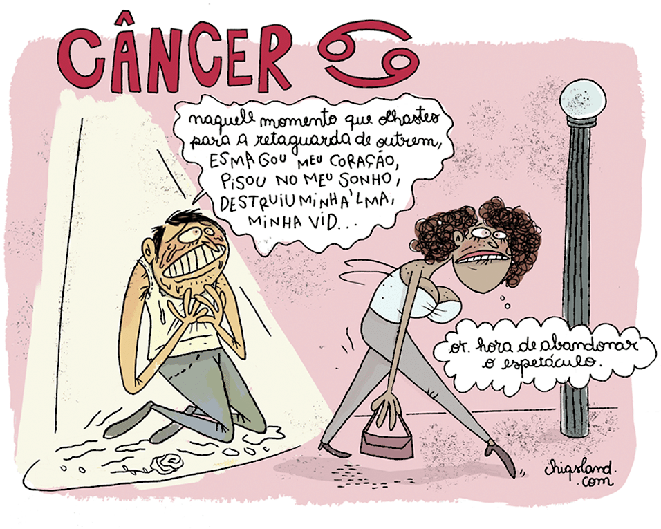 Charge Chiquinha - Câncer - Chiquinha