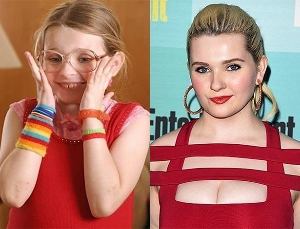 11.jul.2015 - A atriz Abigail Breslin, conhecida por "Pequena Miss Sunshine" - Divulgação e Getty Images