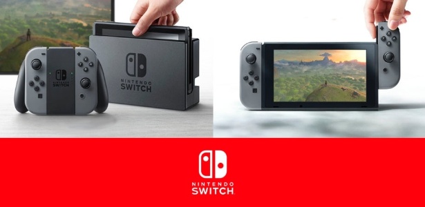 Switch empolgou o público, mas falta de detalhes esfriou o ânimo dos investidores da Nintendo - Montagem/UOL