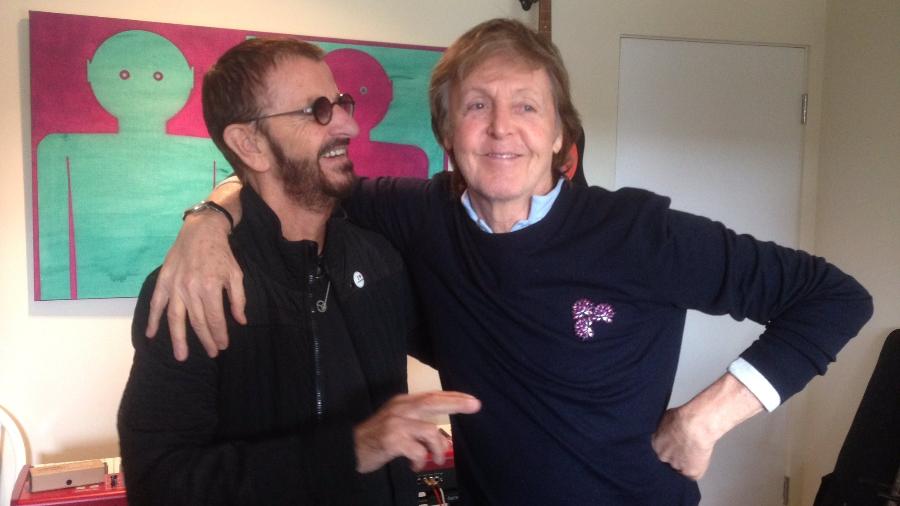 Paul McCartney e Ringo Starr voltam a gravar juntos - Reprodução/Twitter