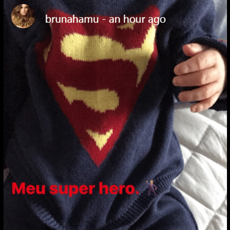 Atriz Bruna Hamú com seu filho - Reprodução / Instagram