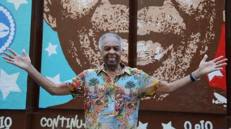 Gilberto Gil inaugura painel na Cinelândia, no centro da capital fluminense - Tomaz Silva/Agência Brasil - Tomaz Silva/Agência Brasil
